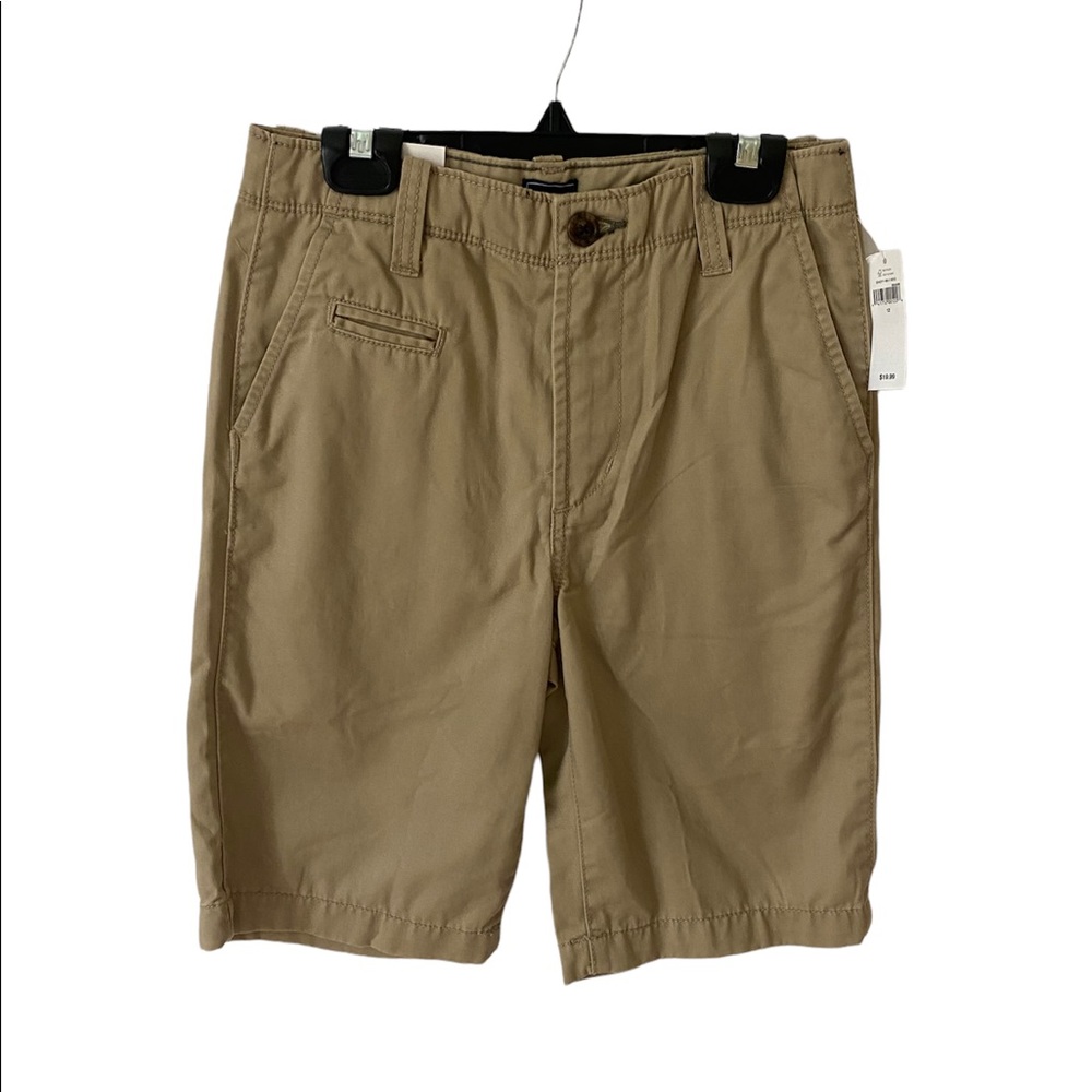 Gap Kids Boys Regular Khaki School Uniform Adjustable Shorts Beige NWT